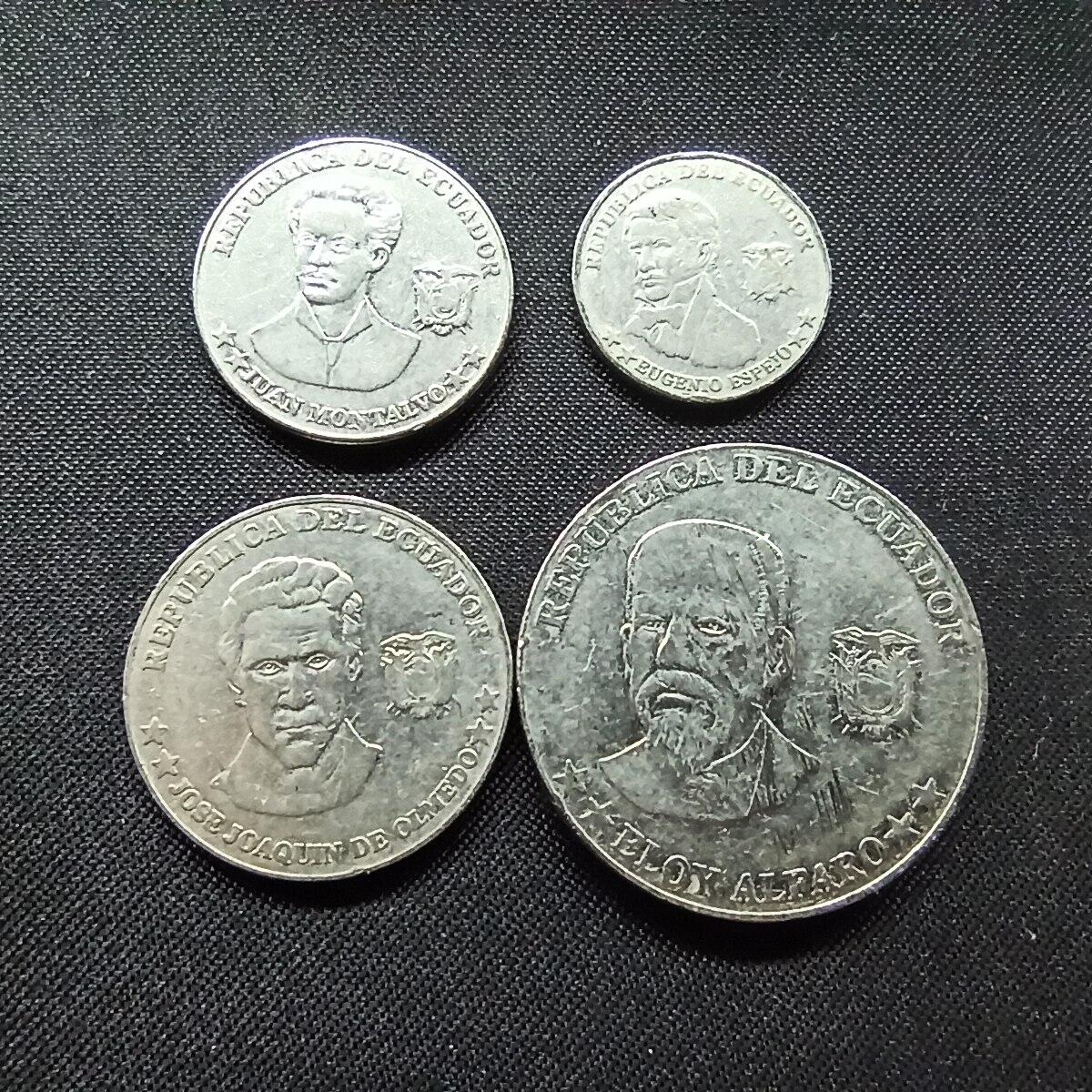 邮泉阁限时拍卖第十二场 各国硬币专场 厄瓜多尔4枚