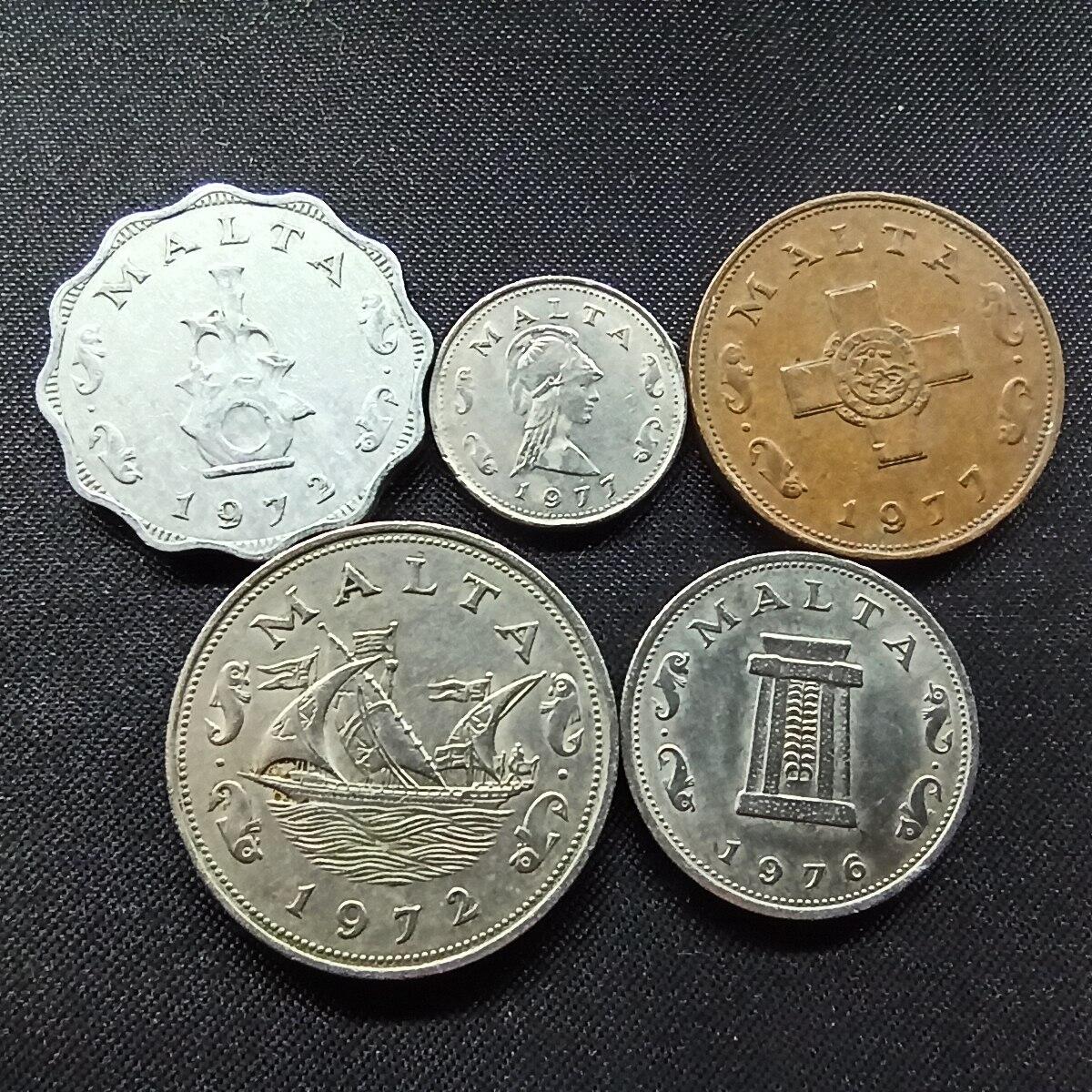 邮泉阁限时拍卖第十二场 各国硬币专场 马耳他5枚