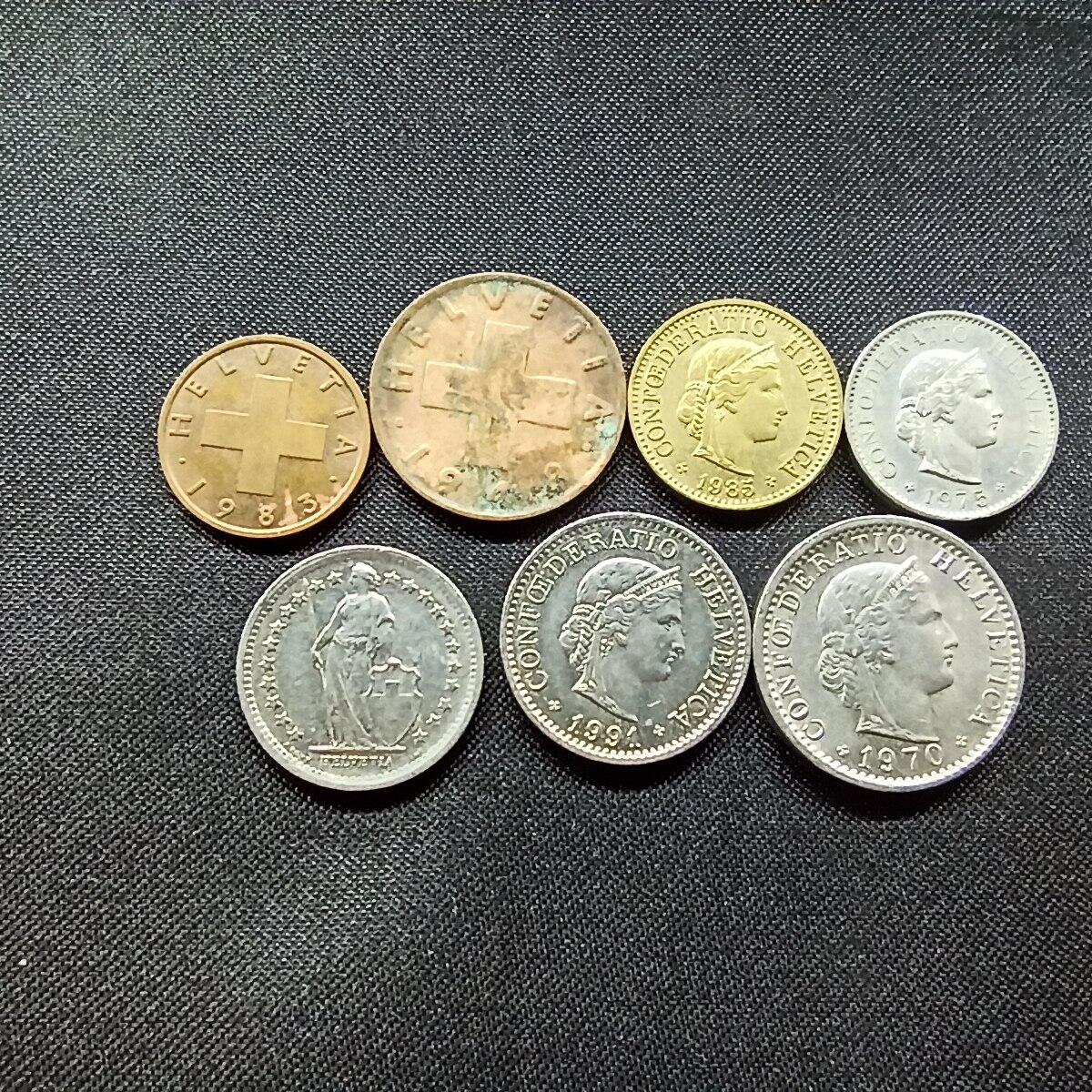 邮泉阁限时拍卖第十二场 各国硬币专场 瑞士7枚