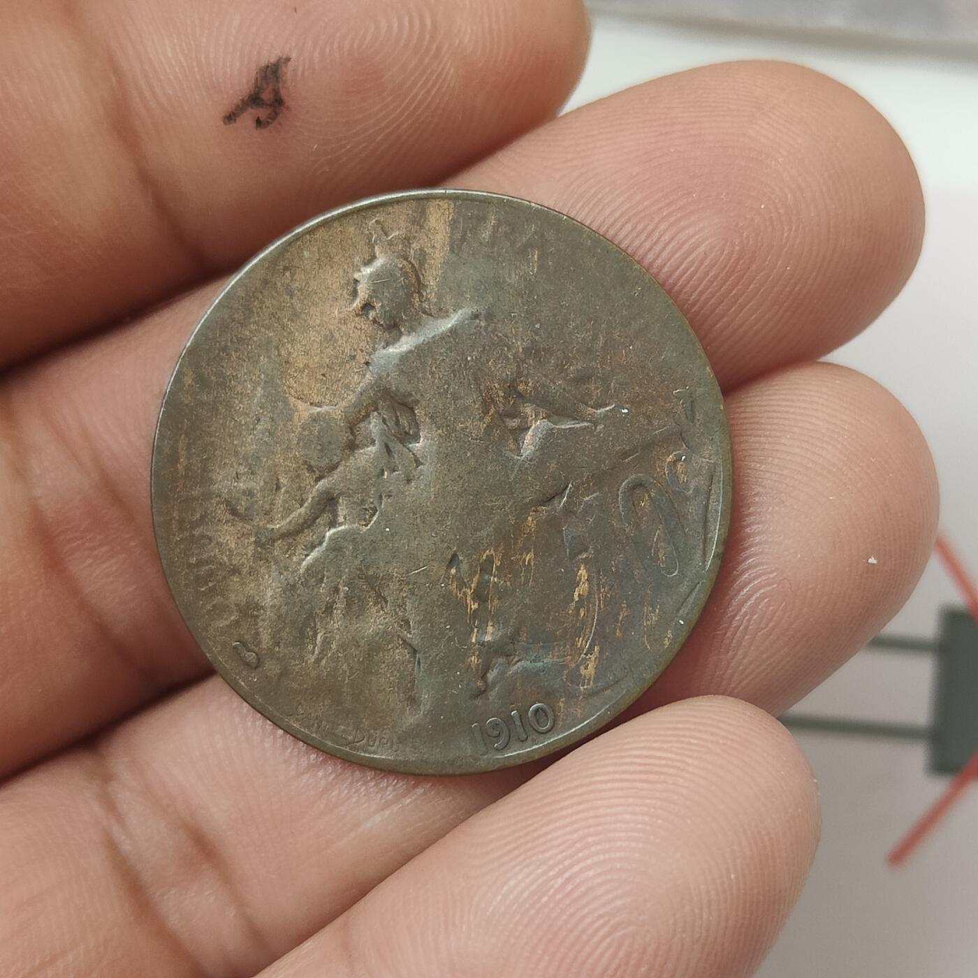 英雄古币捡漏专场第一期无押金可累计捡漏，全场50包邮，偏远地区除外。 1910年，法国十分。