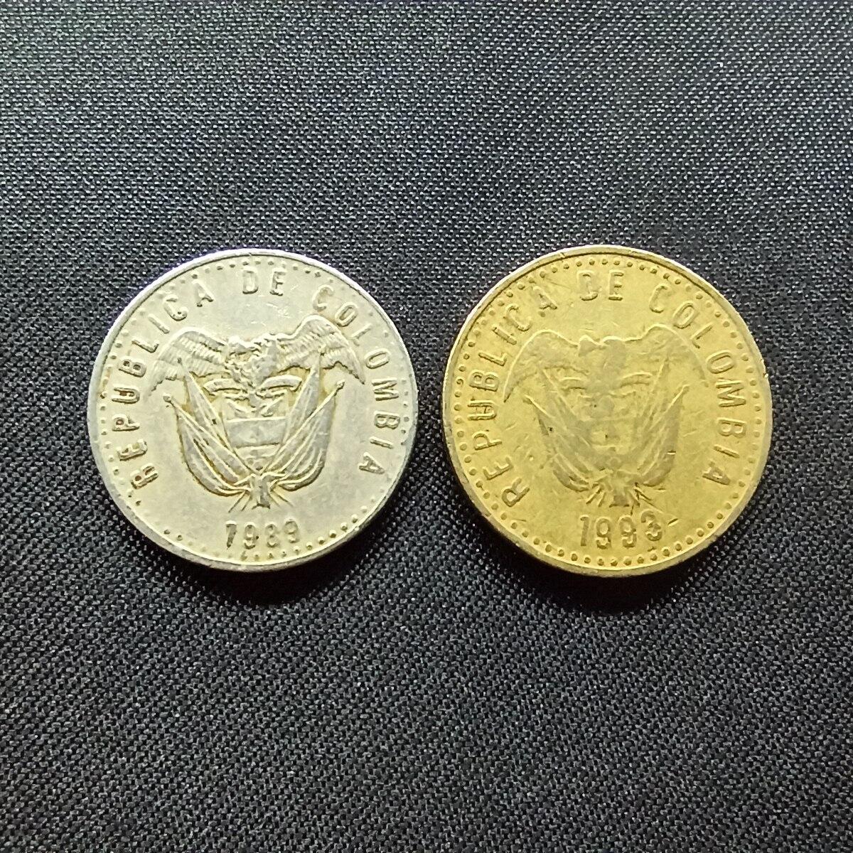 邮泉阁限时拍卖第十二场 各国硬币专场 哥伦比亚2枚