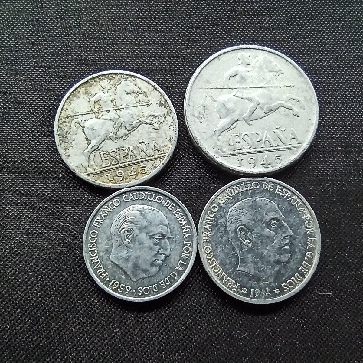 邮泉阁限时拍卖第十二场 各国硬币专场 西班牙铝币4枚