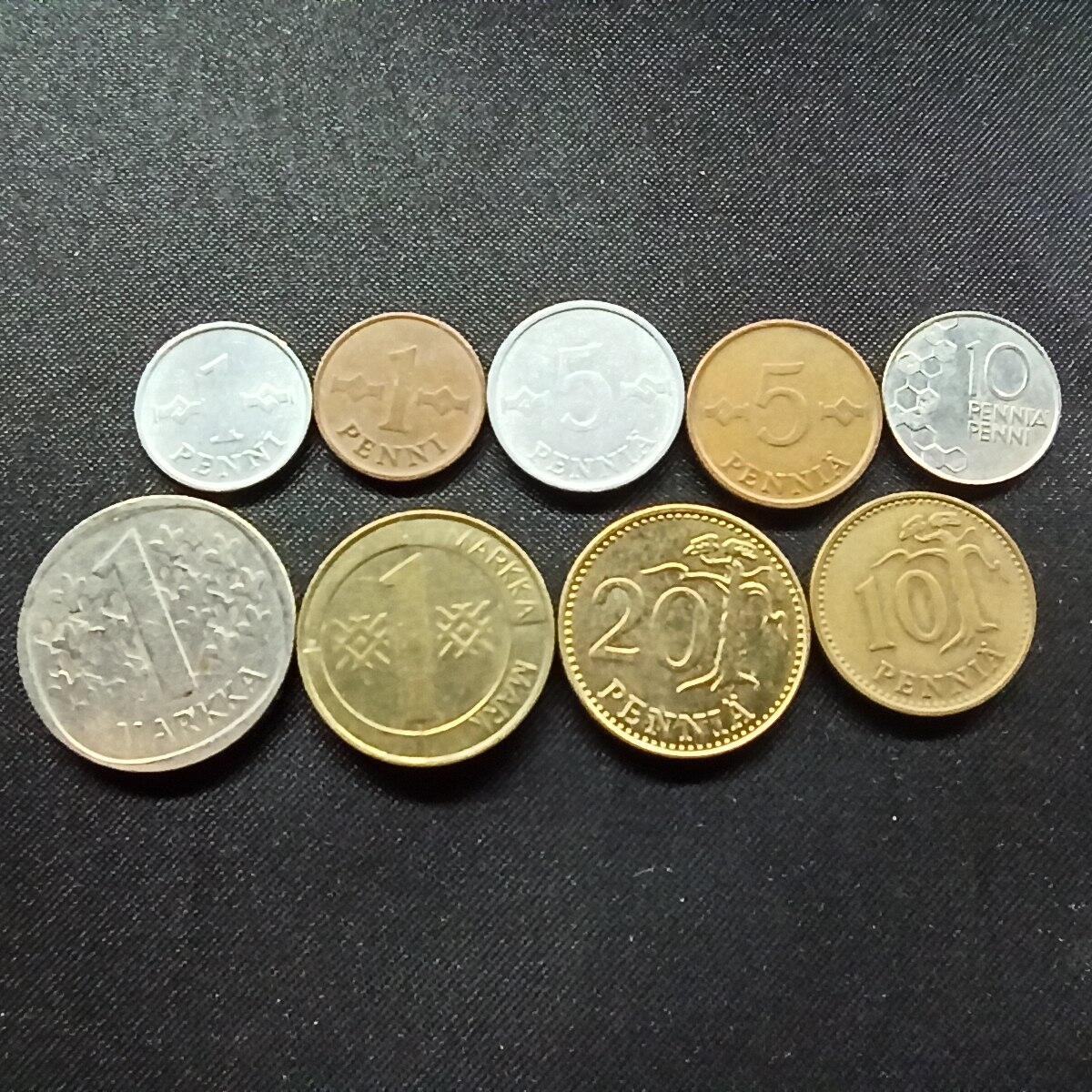 邮泉阁限时拍卖第十二场 各国硬币专场 芬兰9枚