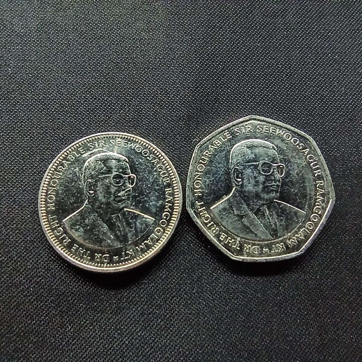 邮泉阁限时拍卖第十二场 各国硬币专场 毛里求斯2枚