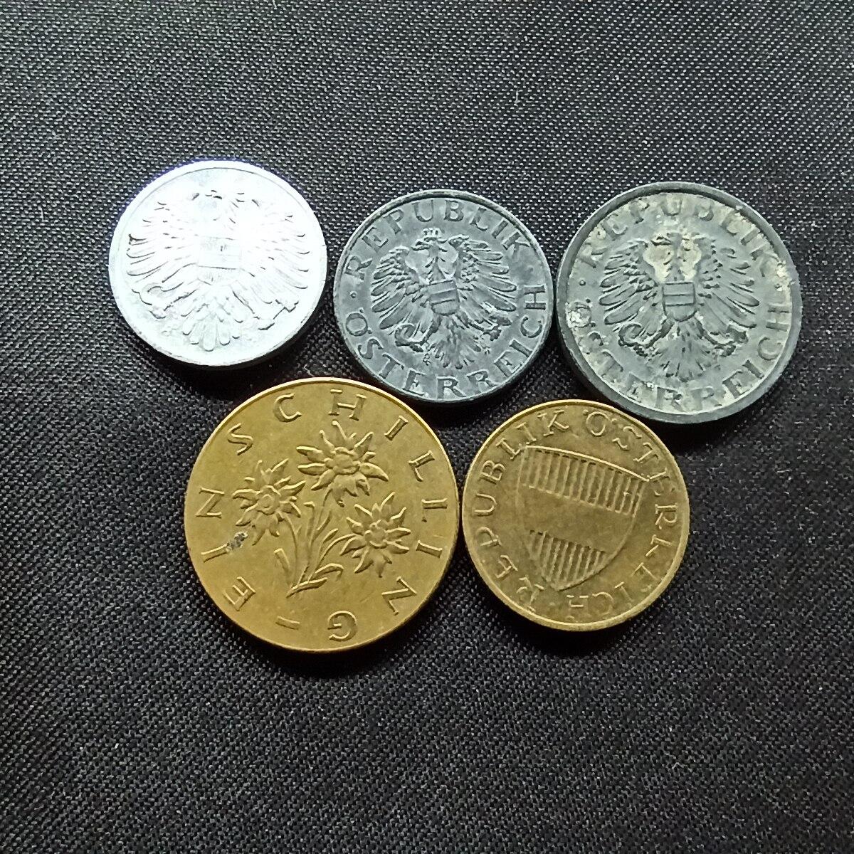 邮泉阁限时拍卖第十二场 各国硬币专场 奥地利5枚