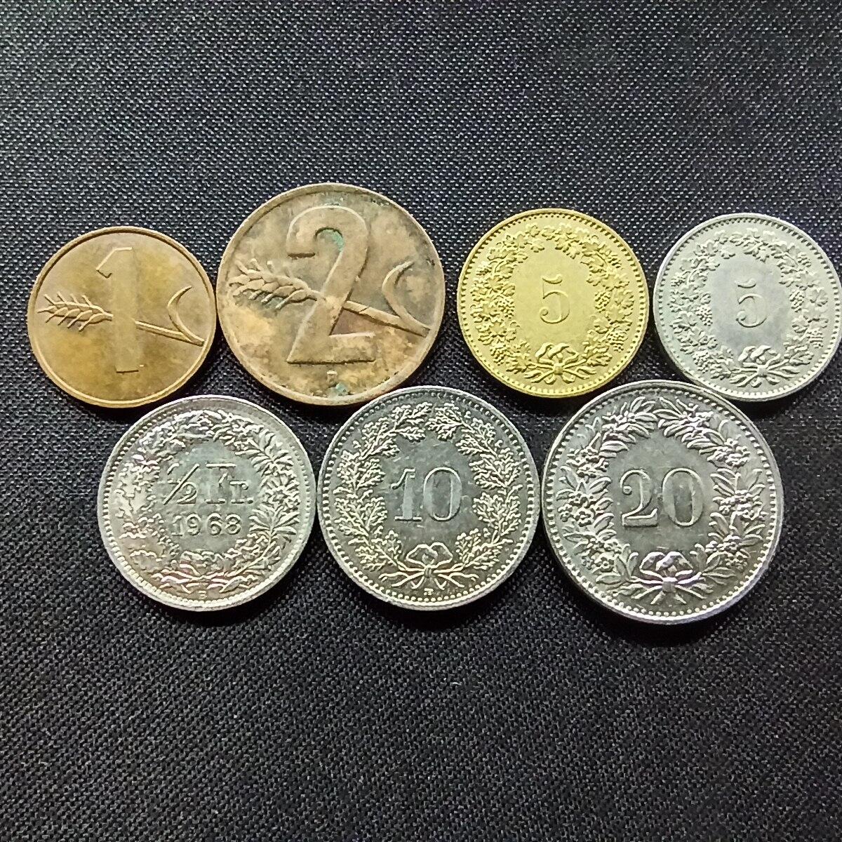 邮泉阁限时拍卖第十二场 各国硬币专场 瑞士7枚