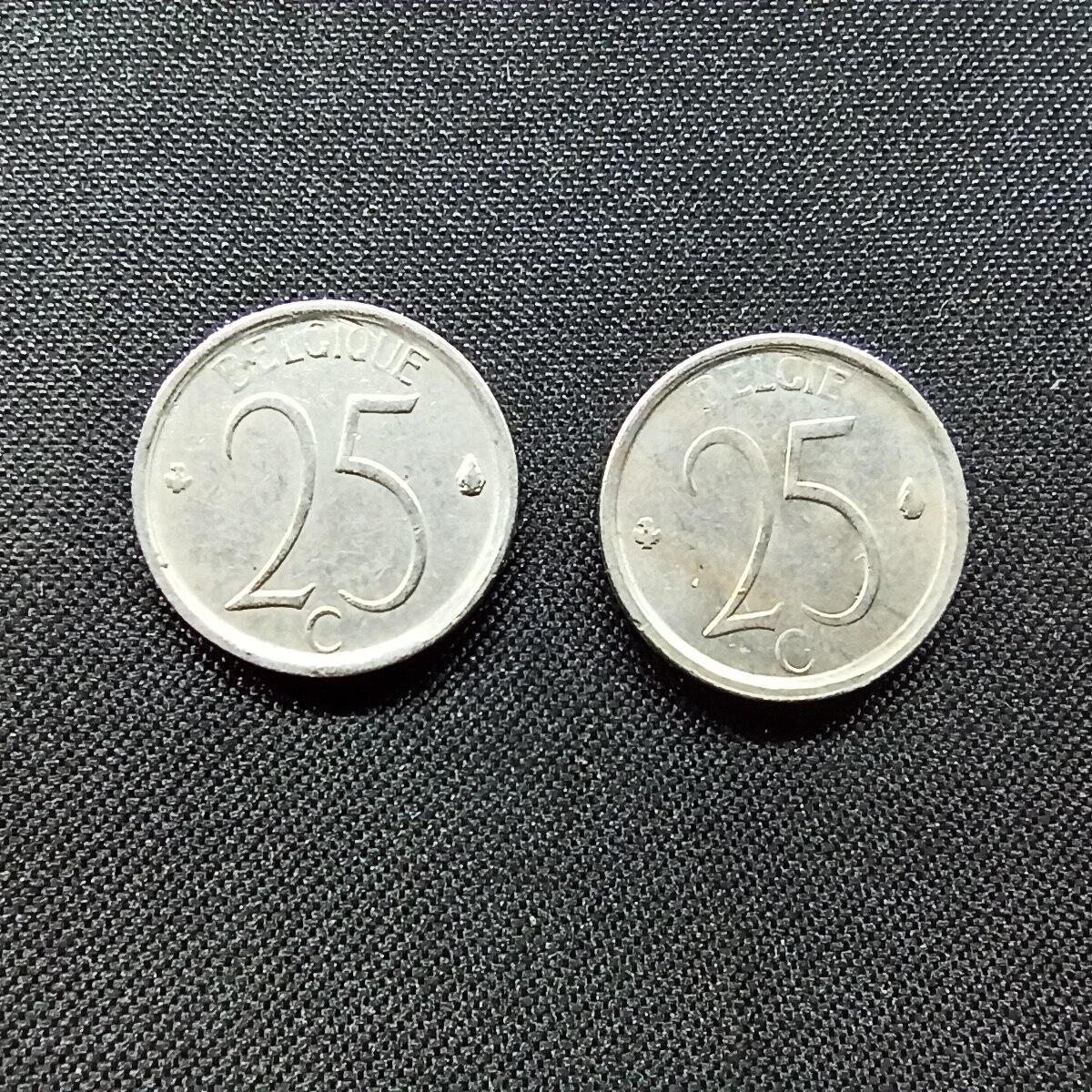 邮泉阁限时拍卖第十二场 各国硬币专场 比利时1969年25分2种文字