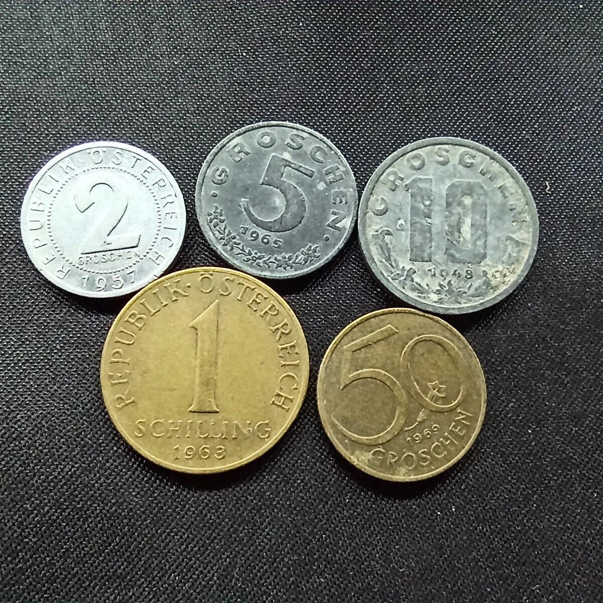 邮泉阁限时拍卖第十二场 各国硬币专场 奥地利5枚