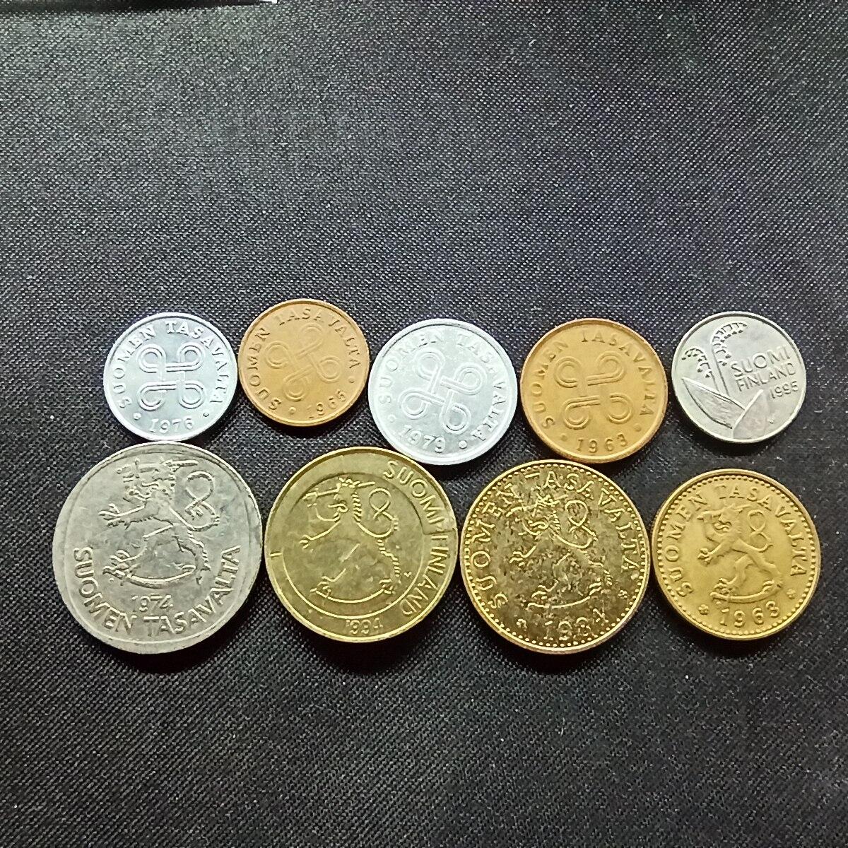 邮泉阁限时拍卖第十二场 各国硬币专场 芬兰9枚