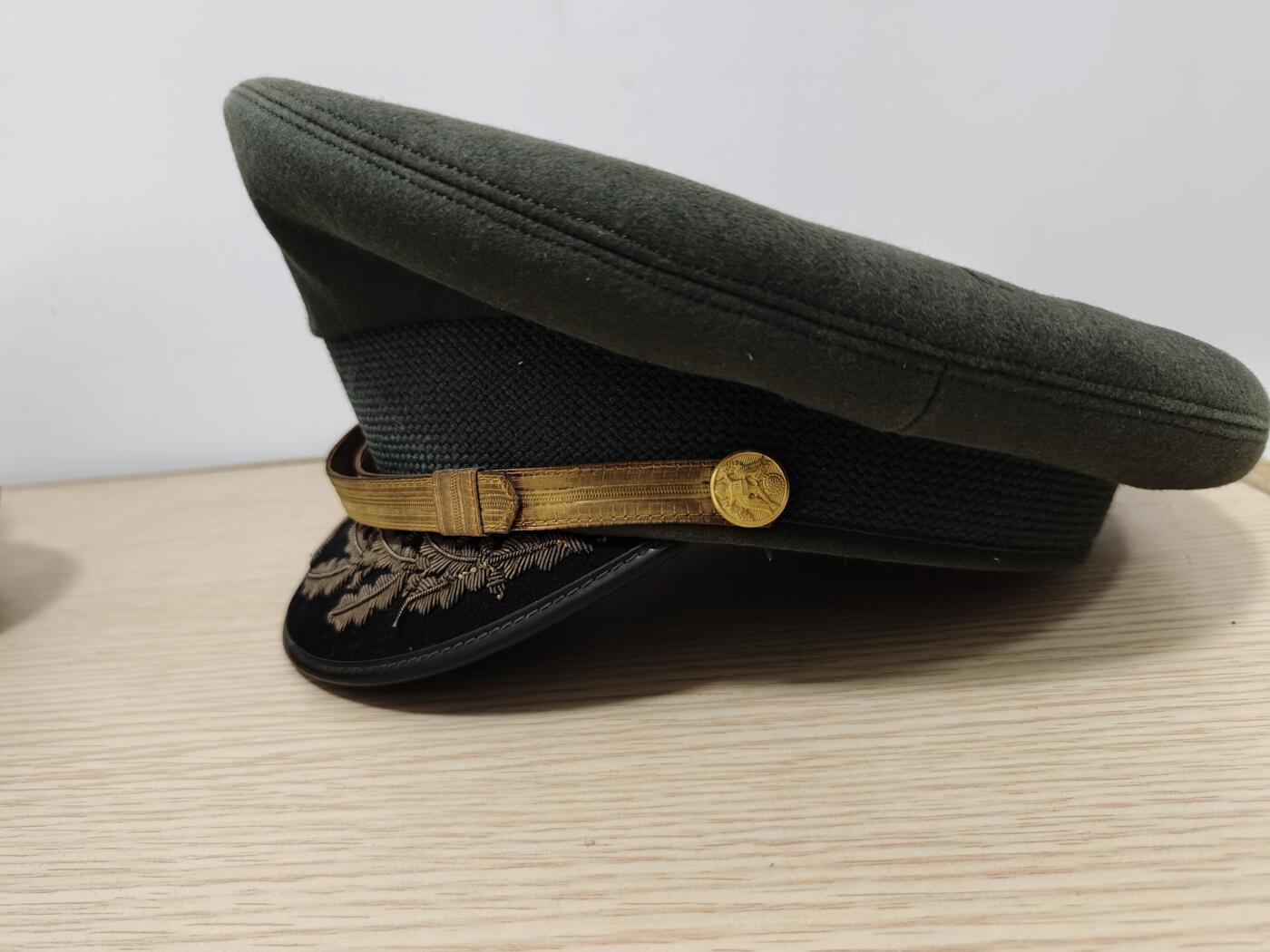 全场0元起拍 第174期 咸鱼国勋章拍卖专场 7月17日（周三）下午6：00开始 美国陆军绿常 将官校官大檐帽 58CM