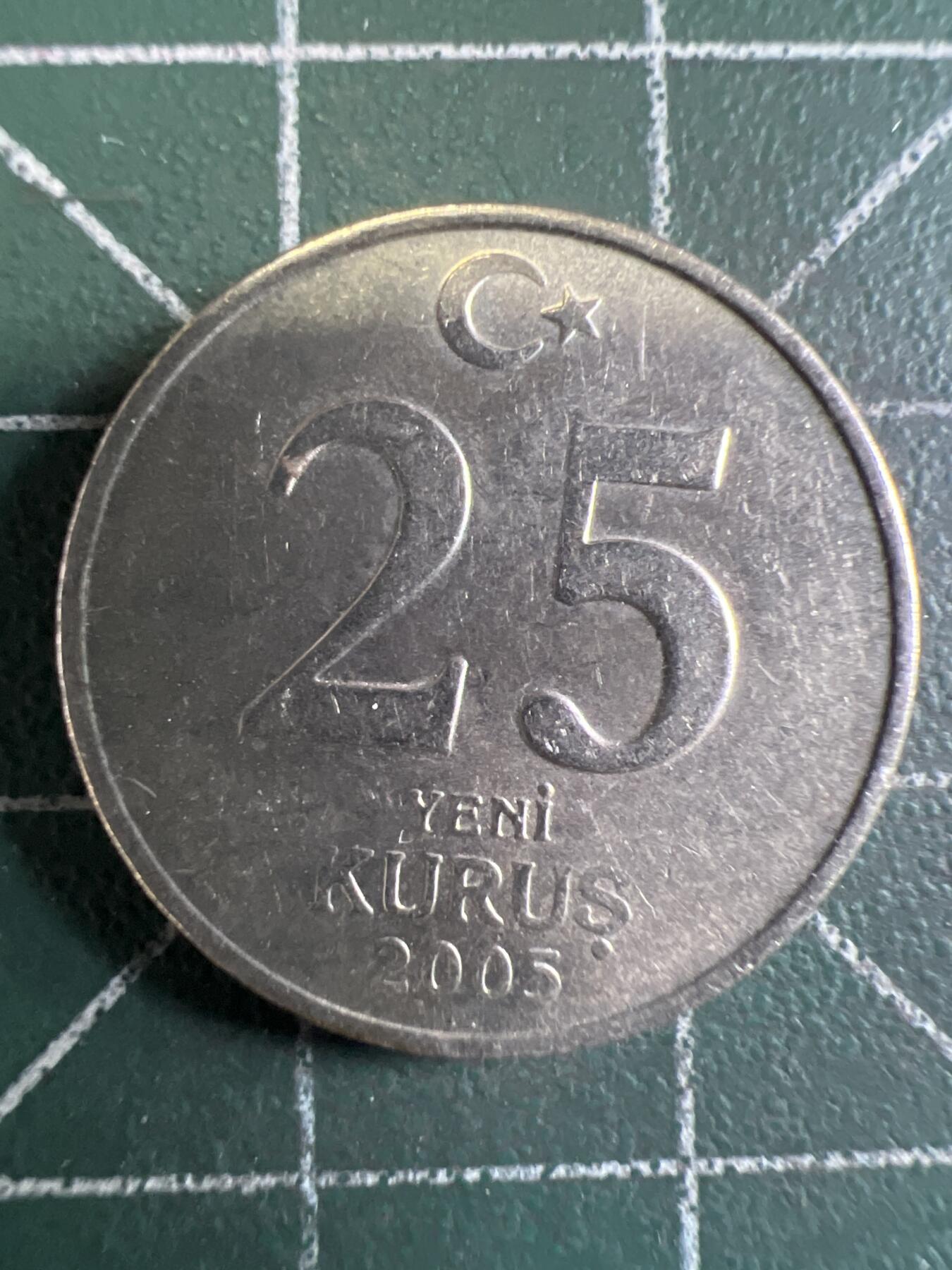 第655期 硬币场 （无押金，捡漏，全场50包邮，偏远地区除外，接收代拍业务，本店十天发一次货） 土耳其25库鲁