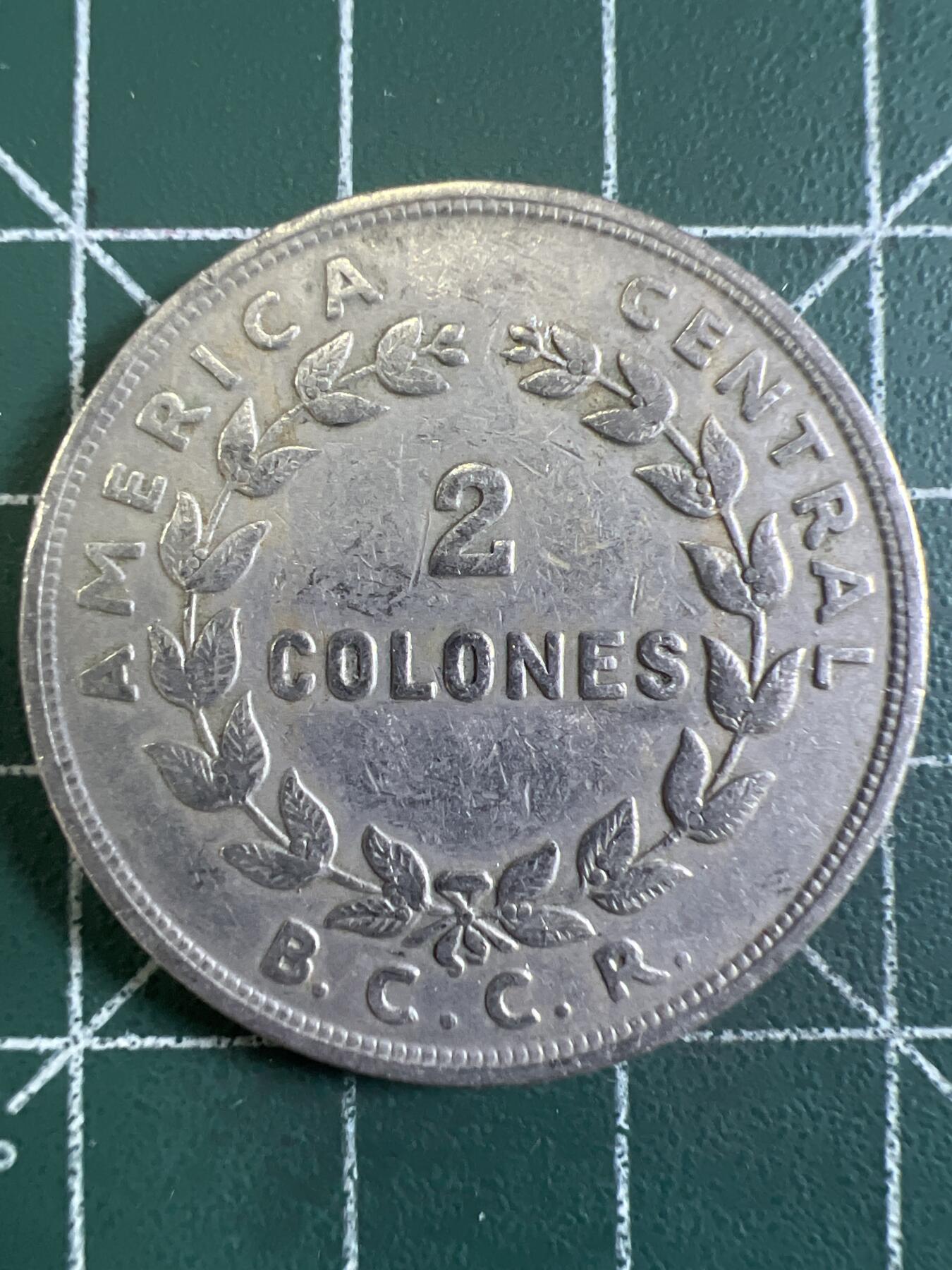 第655期 硬币场 （无押金，捡漏，全场50包邮，偏远地区除外，接收代拍业务，本店十天发一次货） 哥斯达黎加2克朗 1961年