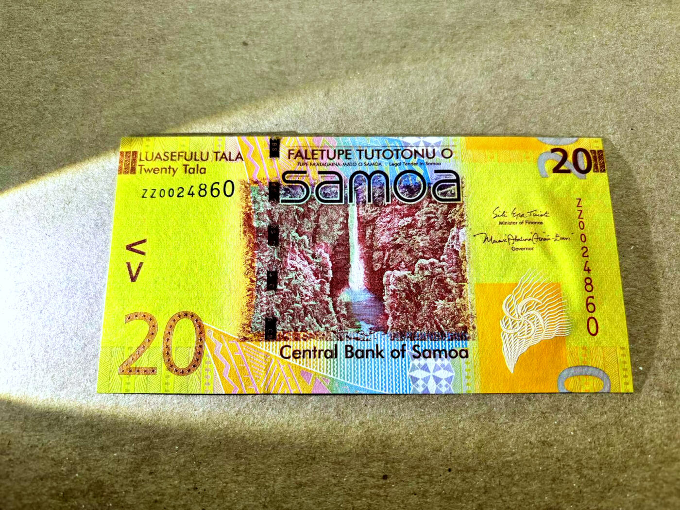 【Blue Auction】✨世界纸币精拍第504期【精】 【ZZ冠】萨摩亚 2017年20塔拉 全新UNC