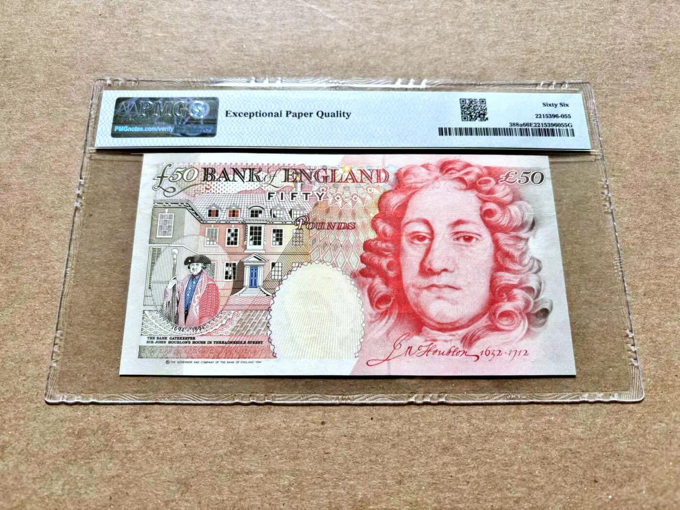 【Blue Auction】✨世界纸币精拍第504期【精】 英国 1994年50镑 PMG66EPQ