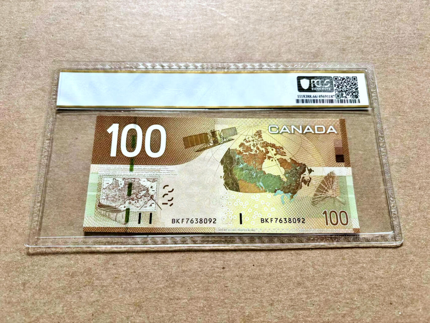 【Blue Auction】✨世界纸币精拍第504期【精】 加拿大 2003年100元 PCGS66EPQ 