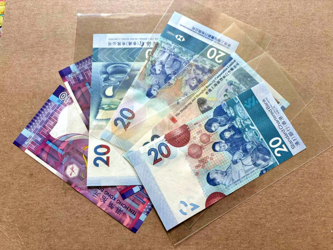 【Blue Auction】✨世界纸币精拍第504期【精】 【一组6张】香港10-20元一组 全新UNC