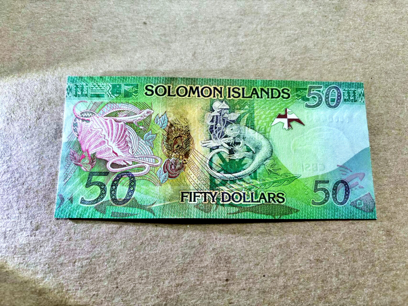 【Blue Auction】✨世界纸币精拍第504期【精】  【A/1冠百位小号】萨摩亚 50元 全新UNC