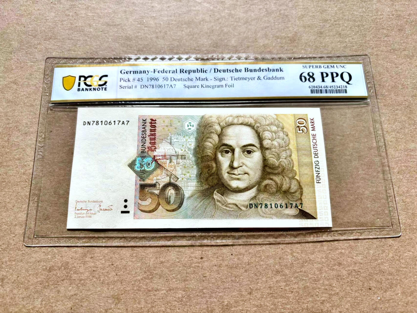 【Blue Auction】✨世界纸币精拍第504期【精】 德国 1996年50马克 PCGS68EPQ 高分