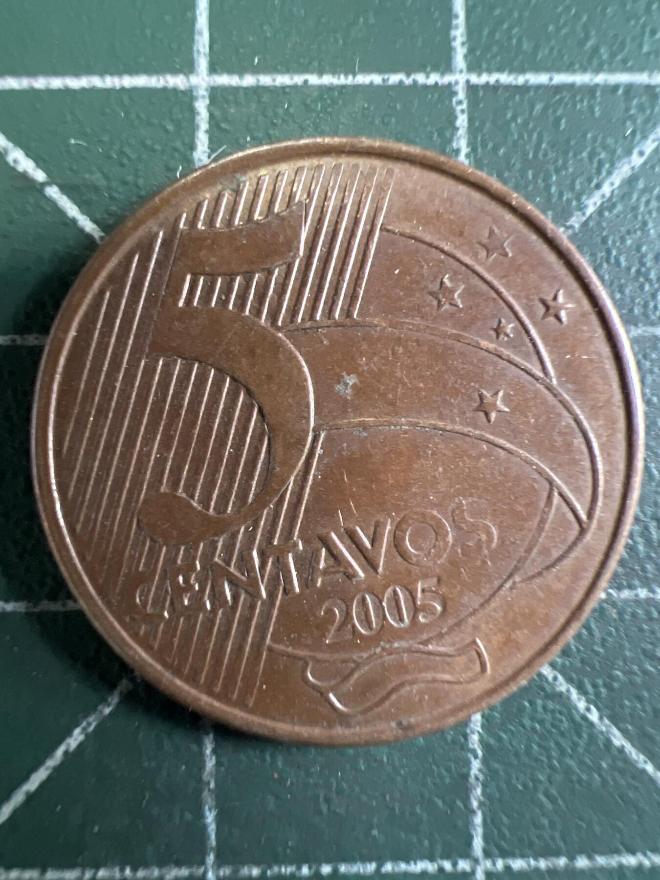 第655期 硬币场 （无押金，捡漏，全场50包邮，偏远地区除外，接收代拍业务，本店十天发一次货） 巴西5分