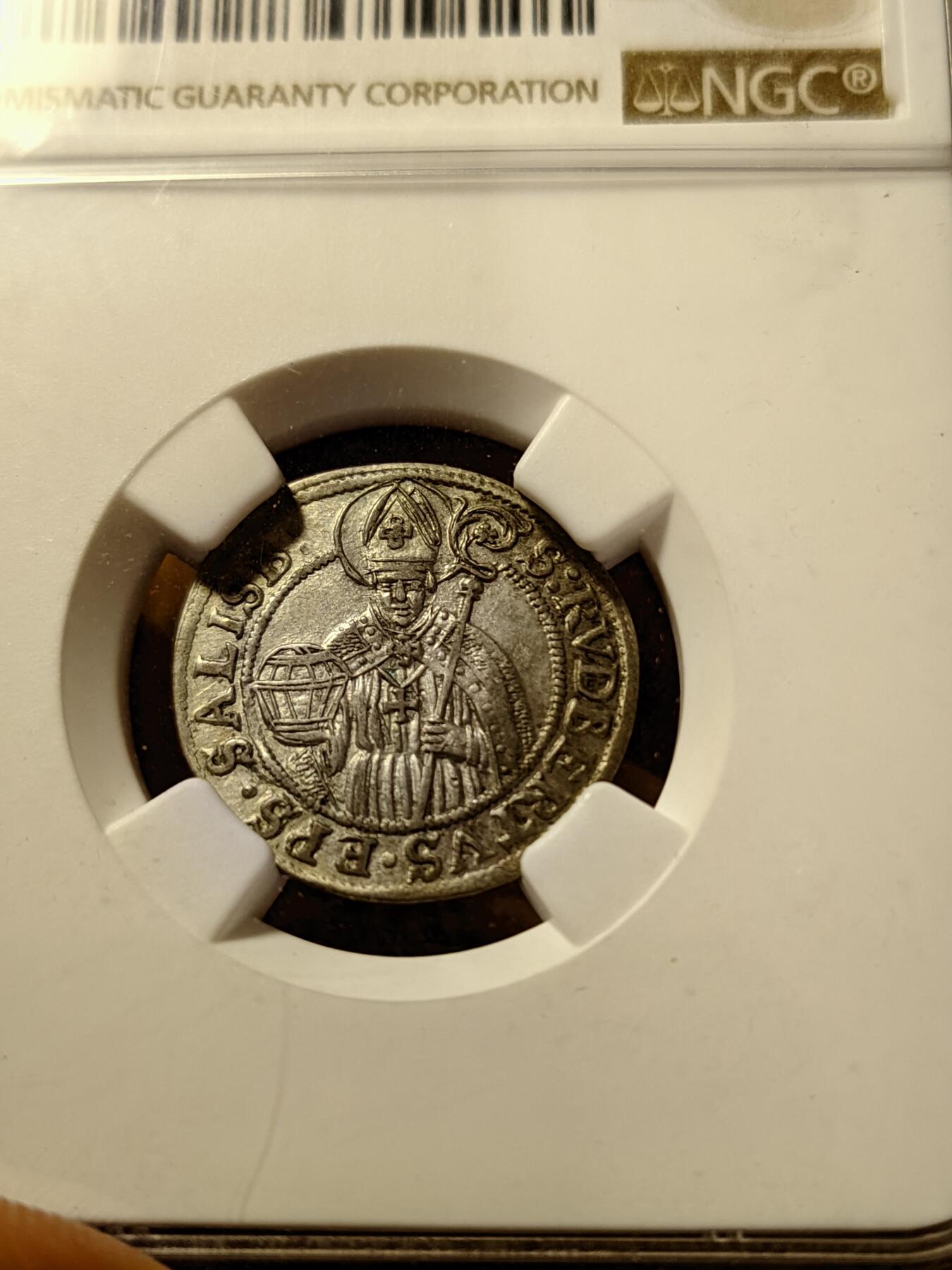 第17回:最后一期应有尽有，金币银币铜币（全场包邮） NGC AU58 奥地利萨尔兹堡1687年3K银币有分难得，第四名，教皇3k小银币，很有特色。也非常有美感。