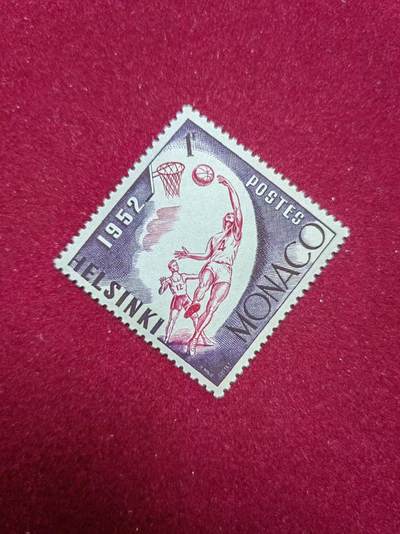 联合阁邮币社™ ——“多国邮票-新旧混合”0佣金 - 摩纳哥1953年第15届赫尔辛基奥运会，雕刻版