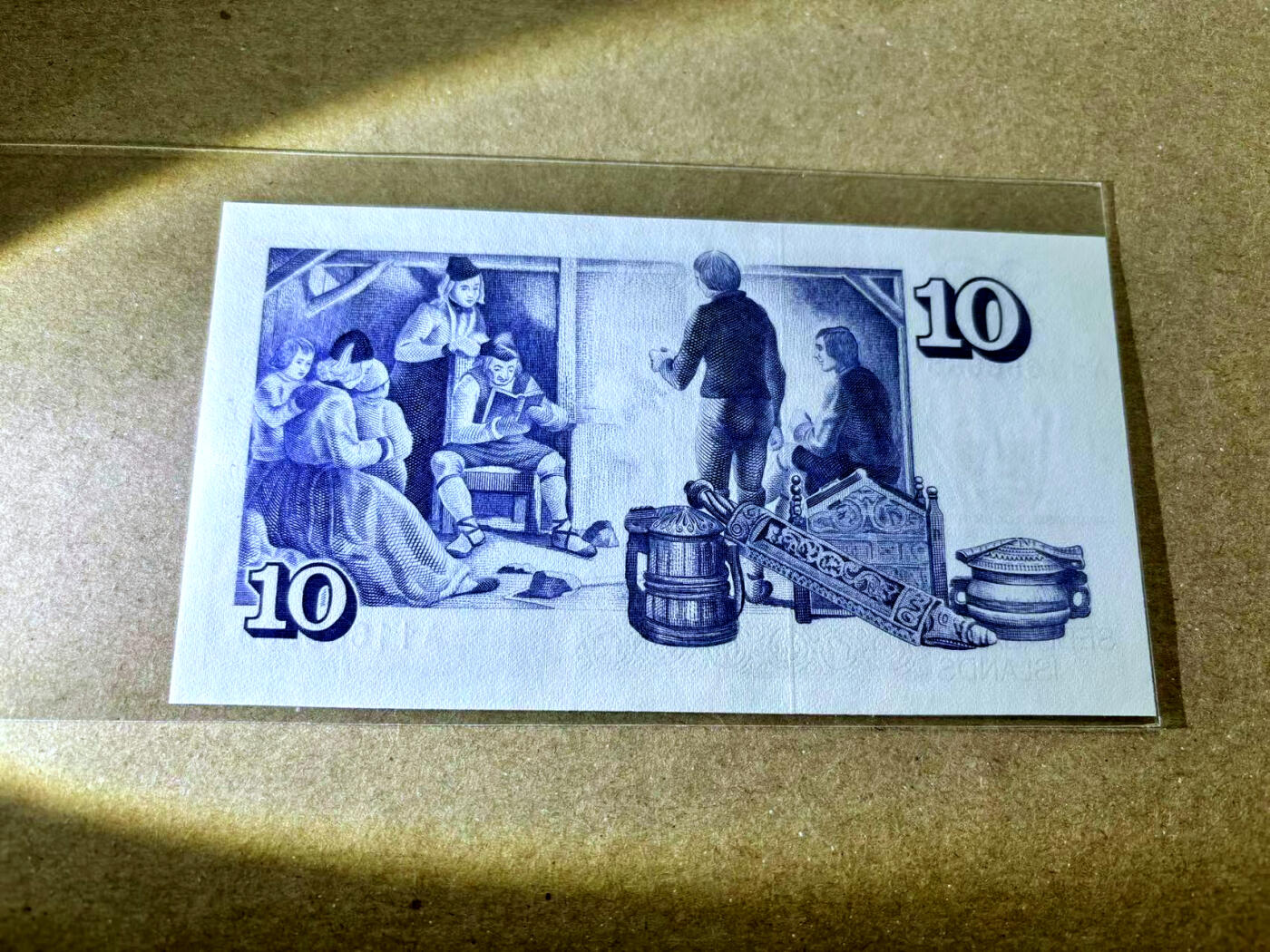 【Blue Auction】✨世界纸币精拍第504期【精】 【A冠11666666大象号 倒置号】冰岛 1961年10克朗 全新UNC