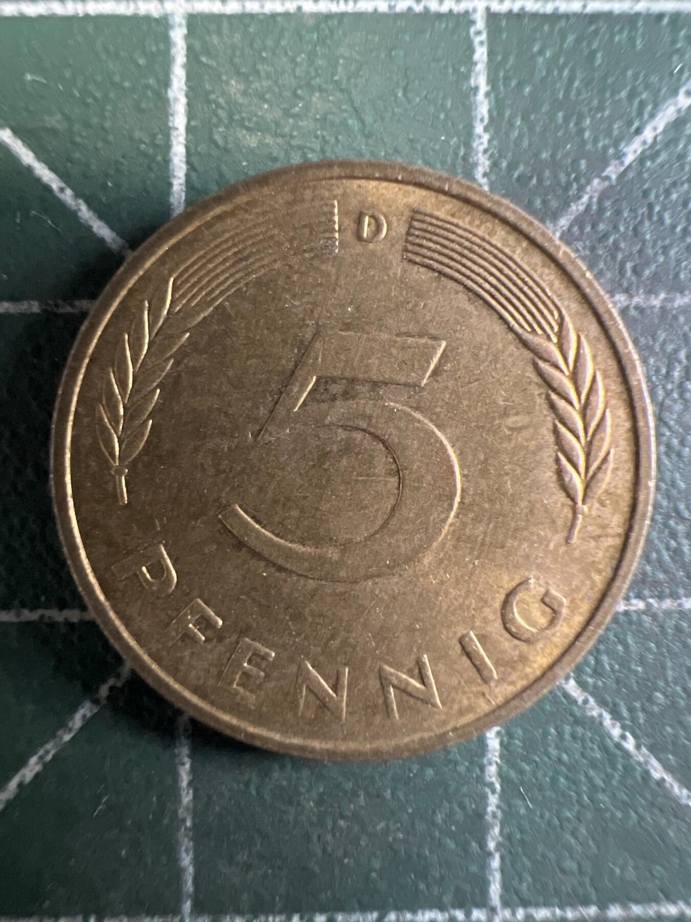 第655期 硬币场 （无押金，捡漏，全场50包邮，偏远地区除外，接收代拍业务，本店十天发一次货） 德国五分