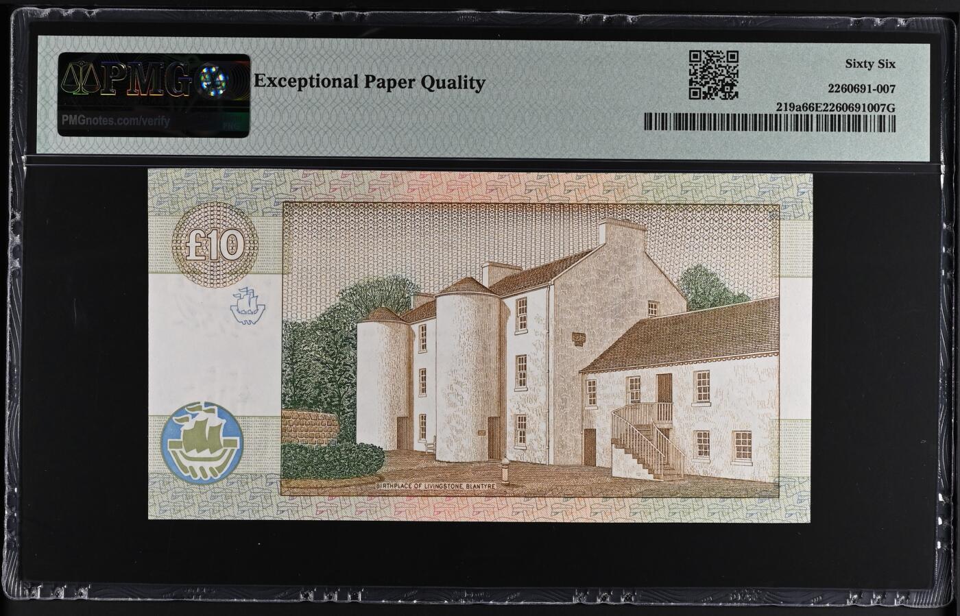 【Blue Auction】✨世界纸币精拍第504期【精】 【无47】苏格兰 1992年10镑 PMG66EPQ 