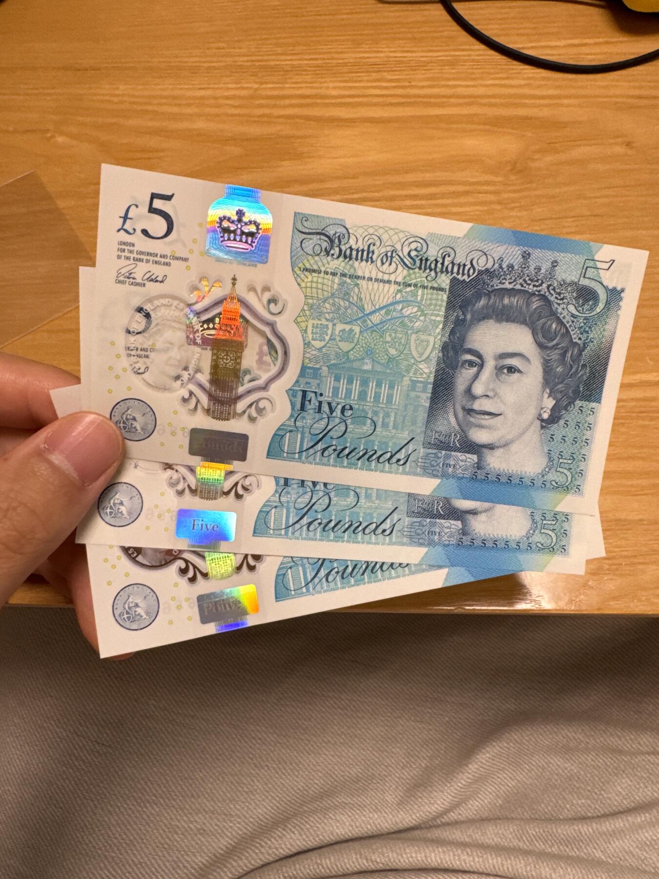 英国5英镑*3unc 三连