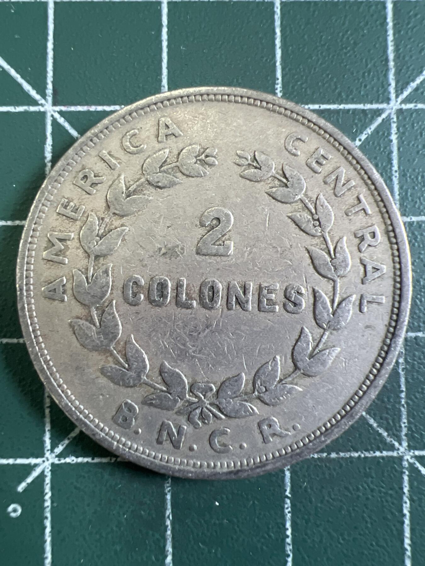 第655期 硬币场 （无押金，捡漏，全场50包邮，偏远地区除外，接收代拍业务，本店十天发一次货） 哥斯达黎加2克朗 1948年