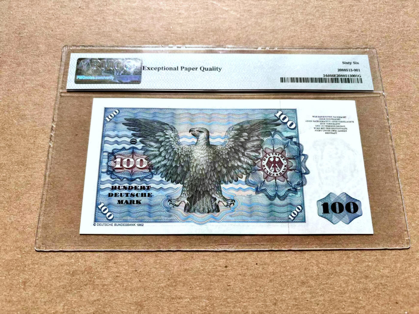 【Blue Auction】✨世界纸币精拍第504期【精】 【无47】德国 1980年100马克 明斯特 PMG66EPQ 