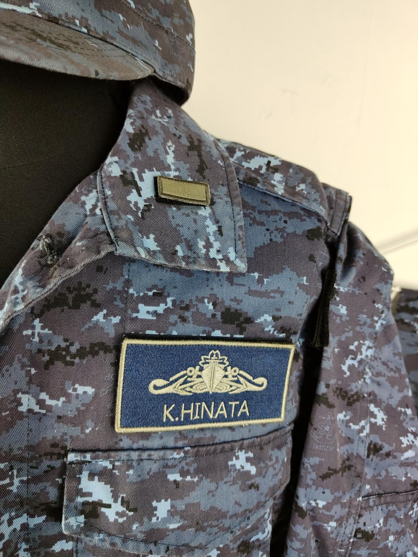 全场0元起拍 第174期 咸鱼国勋章拍卖专场 7月17日（周三）下午6：00开始 S&G第一版复刻 海自洋上迷彩7a一套 带二尉銜名牌 自卫舰旗臂章  胸围108 肩宽44 衣长72 袖长60 腰围82 裤长105