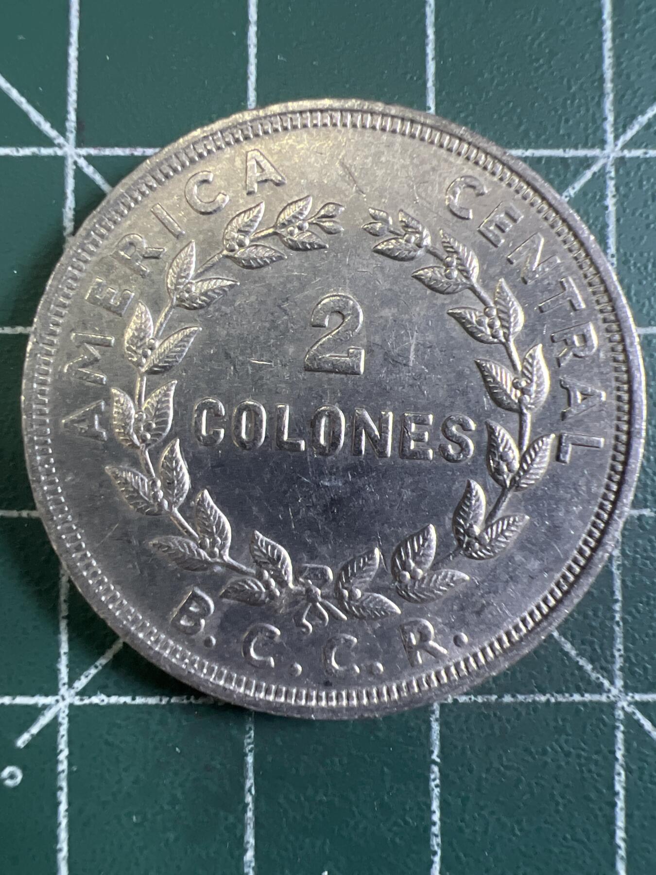 第655期 硬币场 （无押金，捡漏，全场50包邮，偏远地区除外，接收代拍业务，本店十天发一次货） 哥斯达黎加2克朗 1978年