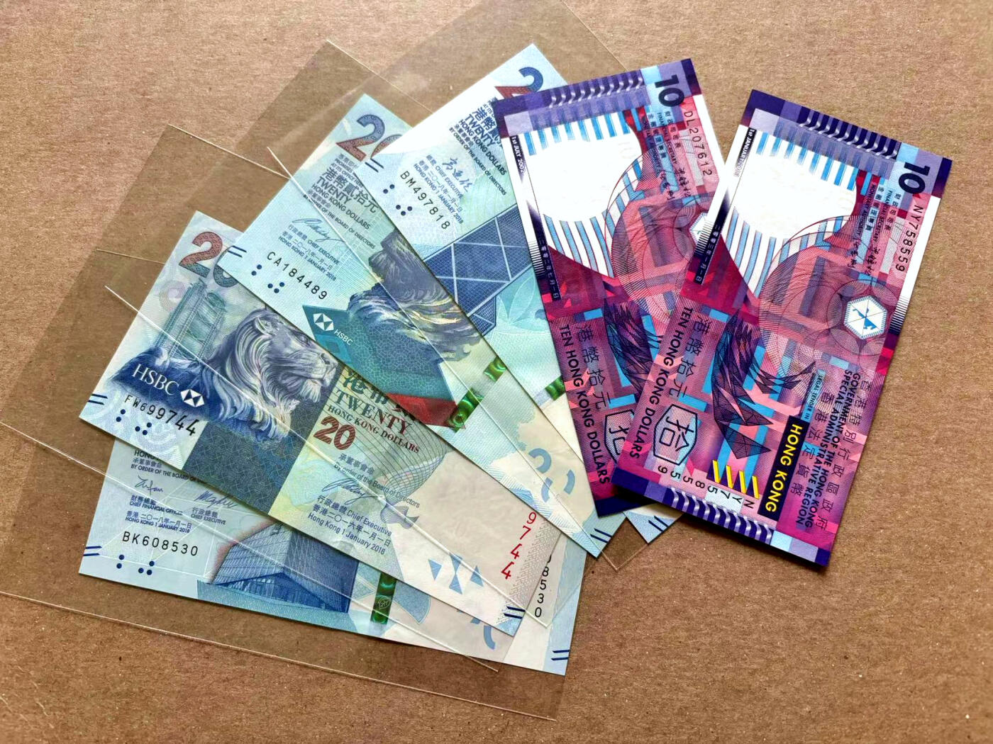 【Blue Auction】✨世界纸币精拍第504期【精】 【一组6张】香港10-20元一组 全新UNC