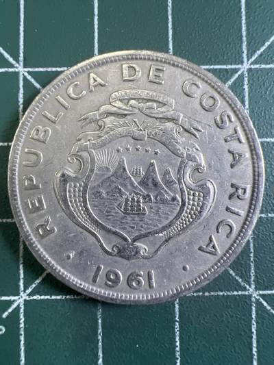 第655期 硬币场 （无押金，捡漏，全场50包邮，偏远地区除外，接收代拍业务，本店十天发一次货） - 哥斯达黎加2克朗 1961年
