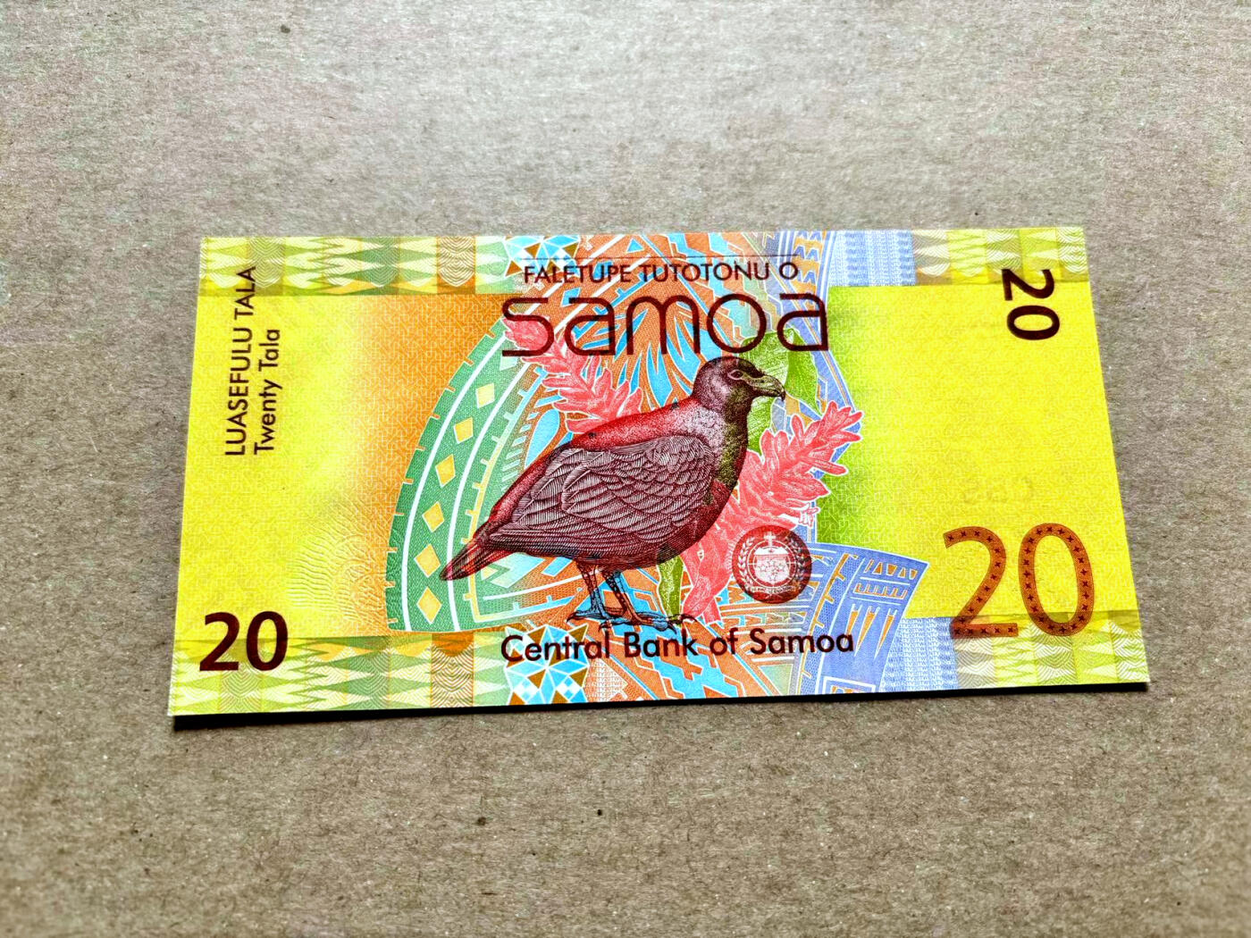 【Blue Auction】✨世界纸币精拍第504期【精】 【ZZ冠】萨摩亚 2017年20塔拉 全新UNC