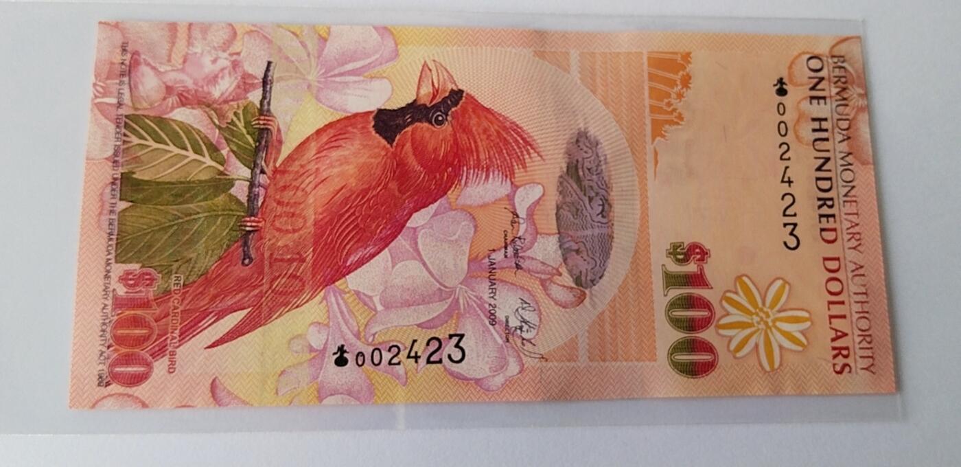 天和轩精品钱币第36场 全新INC百慕大100纸币洋葱冠