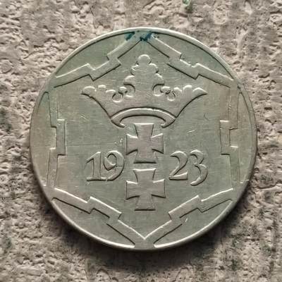 0起1加再包邮-纯粹捡漏拍-339散币银币场 - 但泽自由邦1923年10芬妮