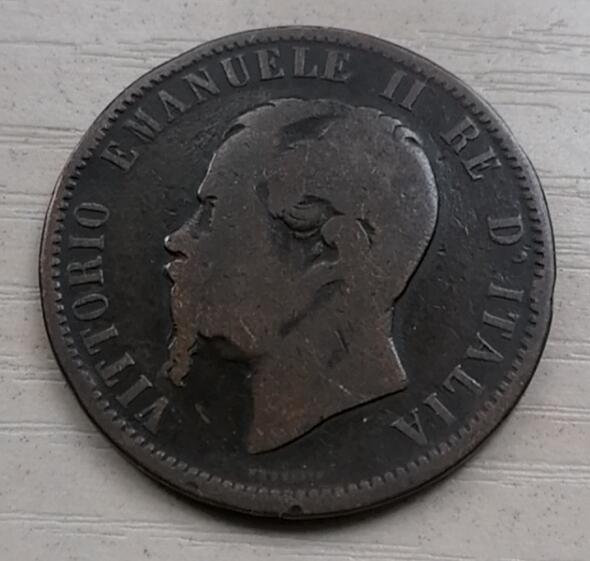 招财猫的储钱罐硬币拍卖第17场 意大利1866年10分大铜币
