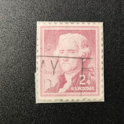 江湖杂货铺【全场包邮】【第20期】不如相忘于江湖 - 美国1954年第3任总统/托马斯 杰斐逊/人物邮票