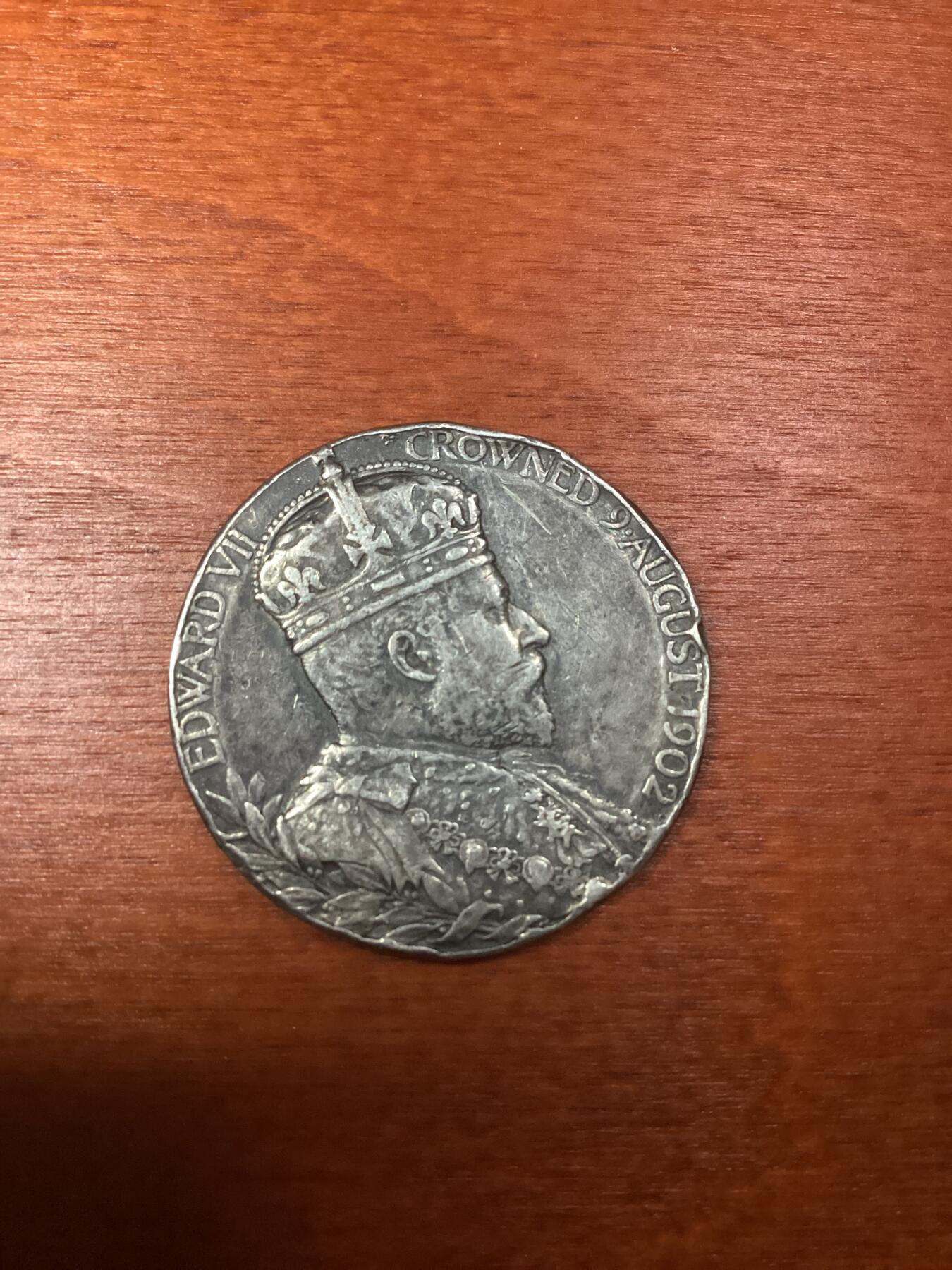长老汇龙年精选第八场拍卖 1902英国爱德华七世登基银章，12.71克