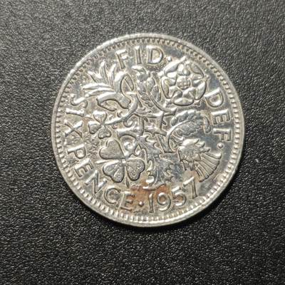 ↓君缘收藏154期☞钱币邮品↓无佣金、可寄存、满10元包邮  - 英国🇬🇧幸运六便士