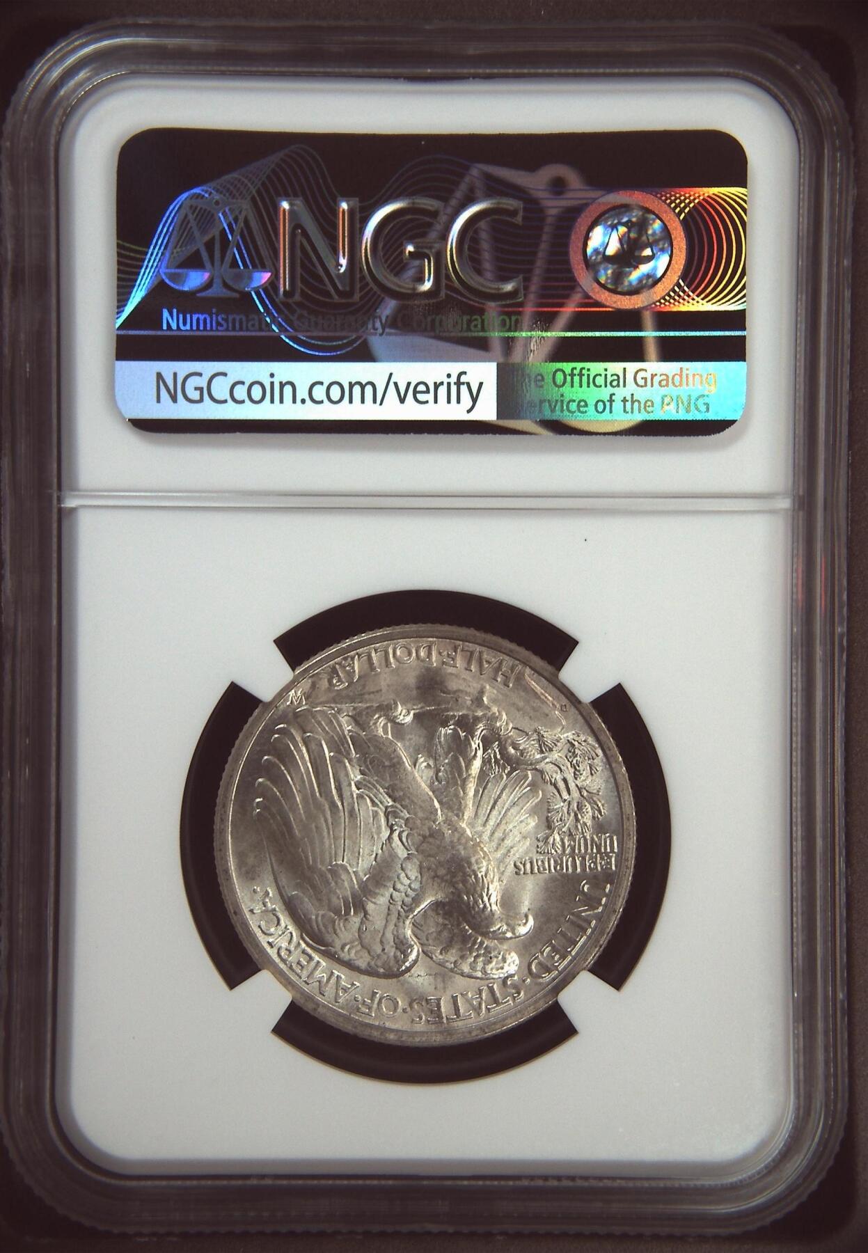 长老汇龙年精选第八场拍卖 1947D美国早期行走女神半圆银币，NGC MS65，官网135美金，丹佛版