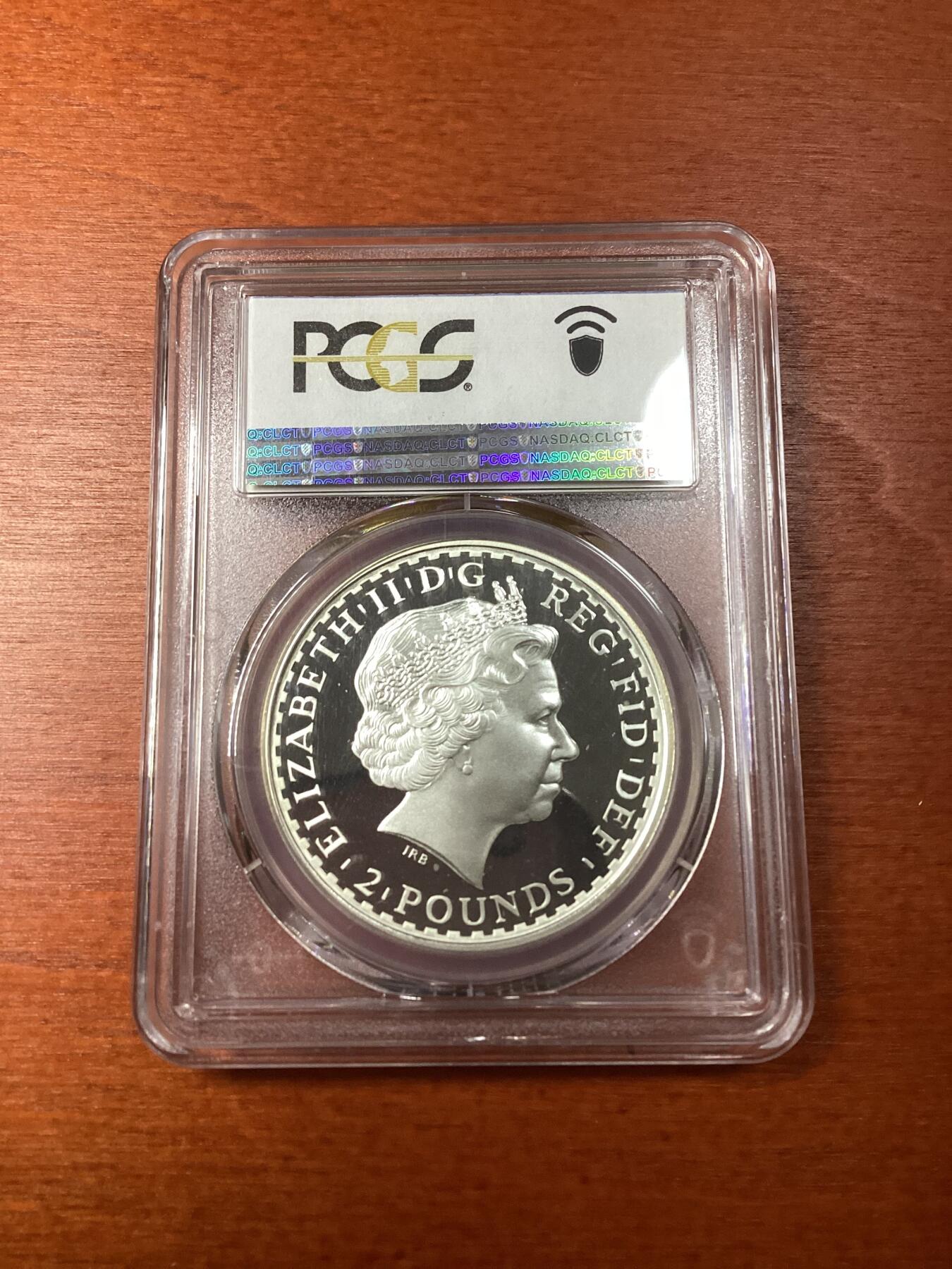 长老汇龙年精选第八场拍卖 2005 英国不列颠女神2英镑精制银币，PCGS PR69DCAM，更高1枚，发行1539枚，2012eBay同分成交价1700多元