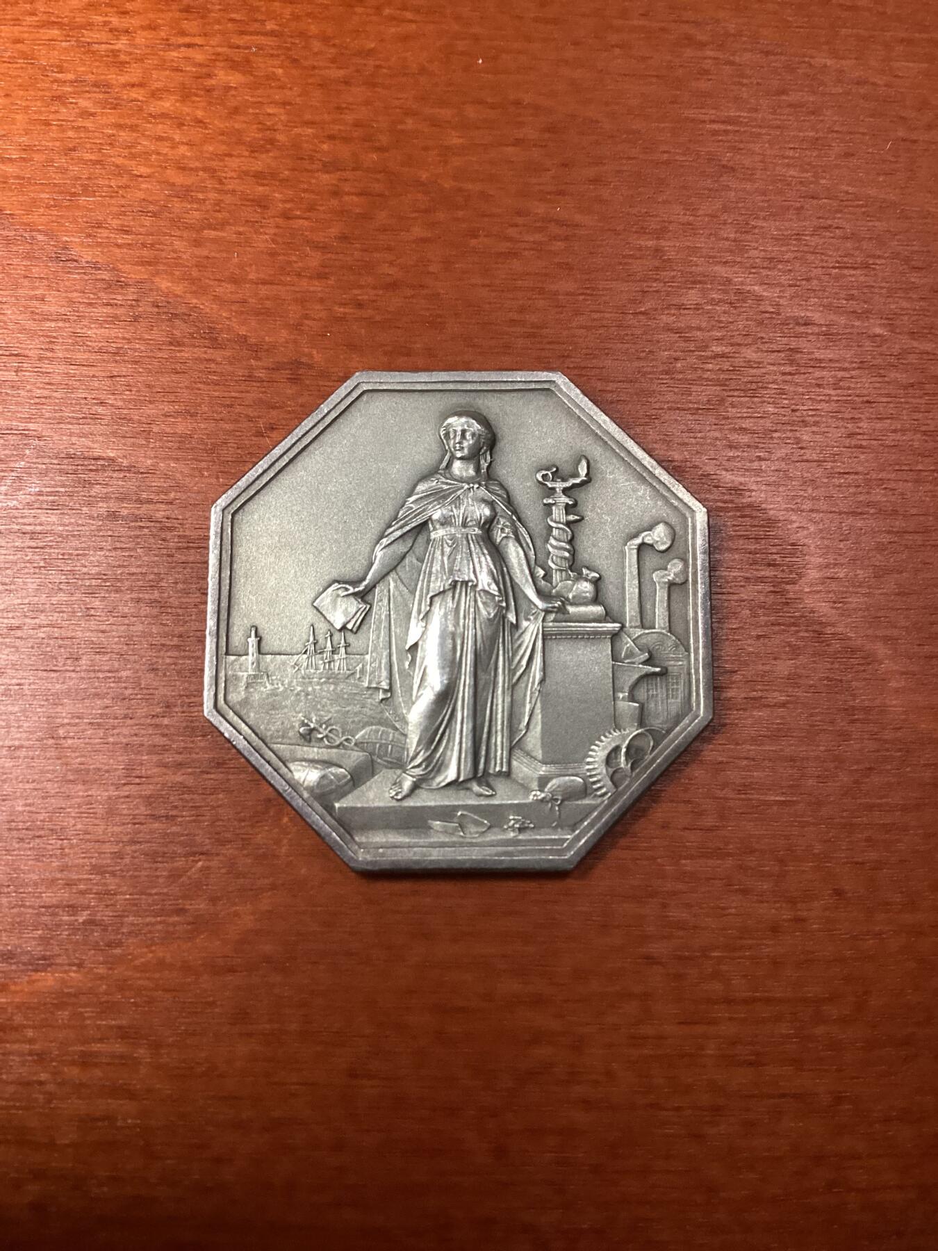 长老汇龙年精选第八场拍卖 1859法国八角银币，21.76克，好品