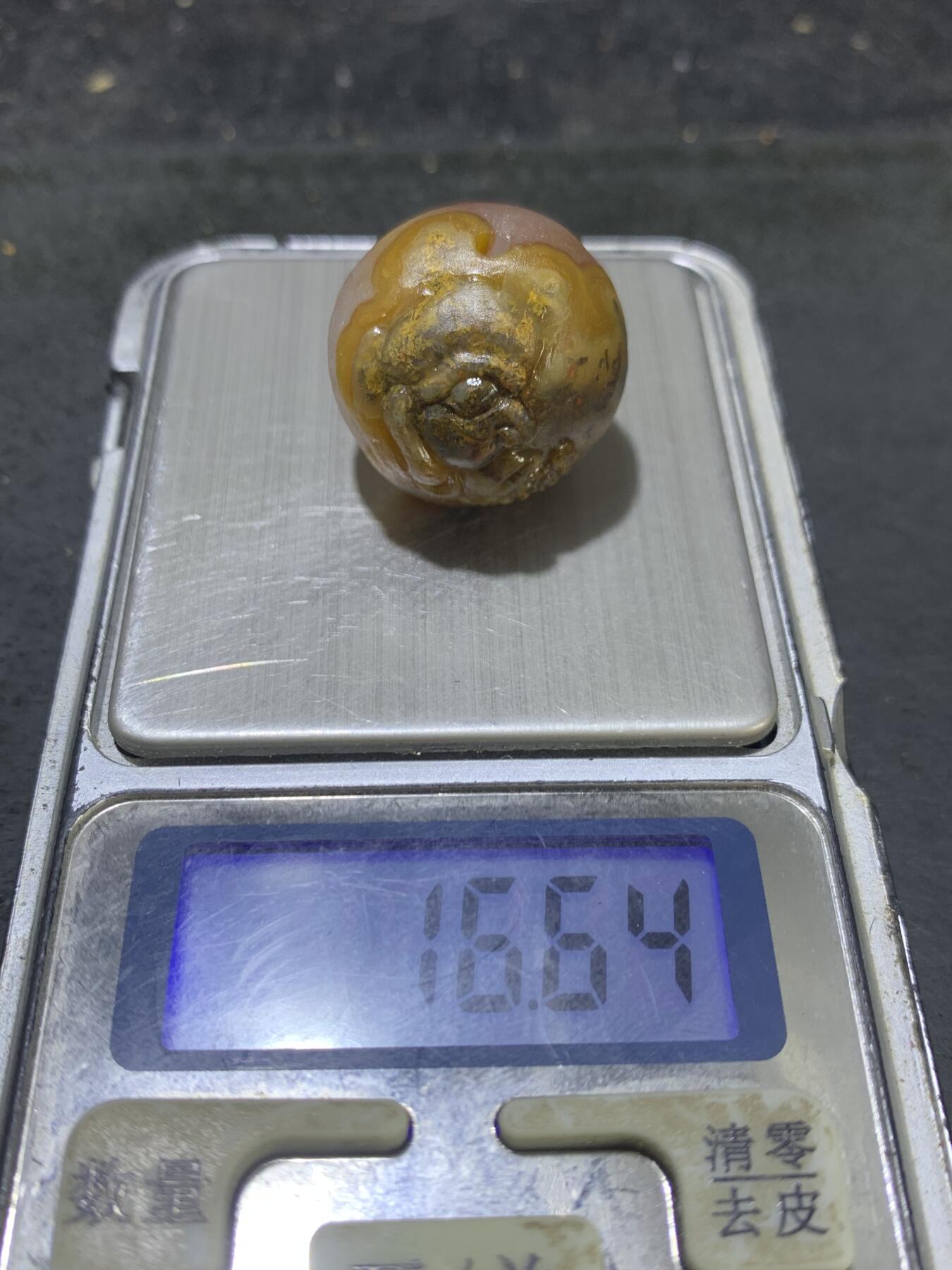 精美亚光高玉化草花纹冰飘糖心料战国红玛瑙手工雕刻达摩祖师圆珠一个
