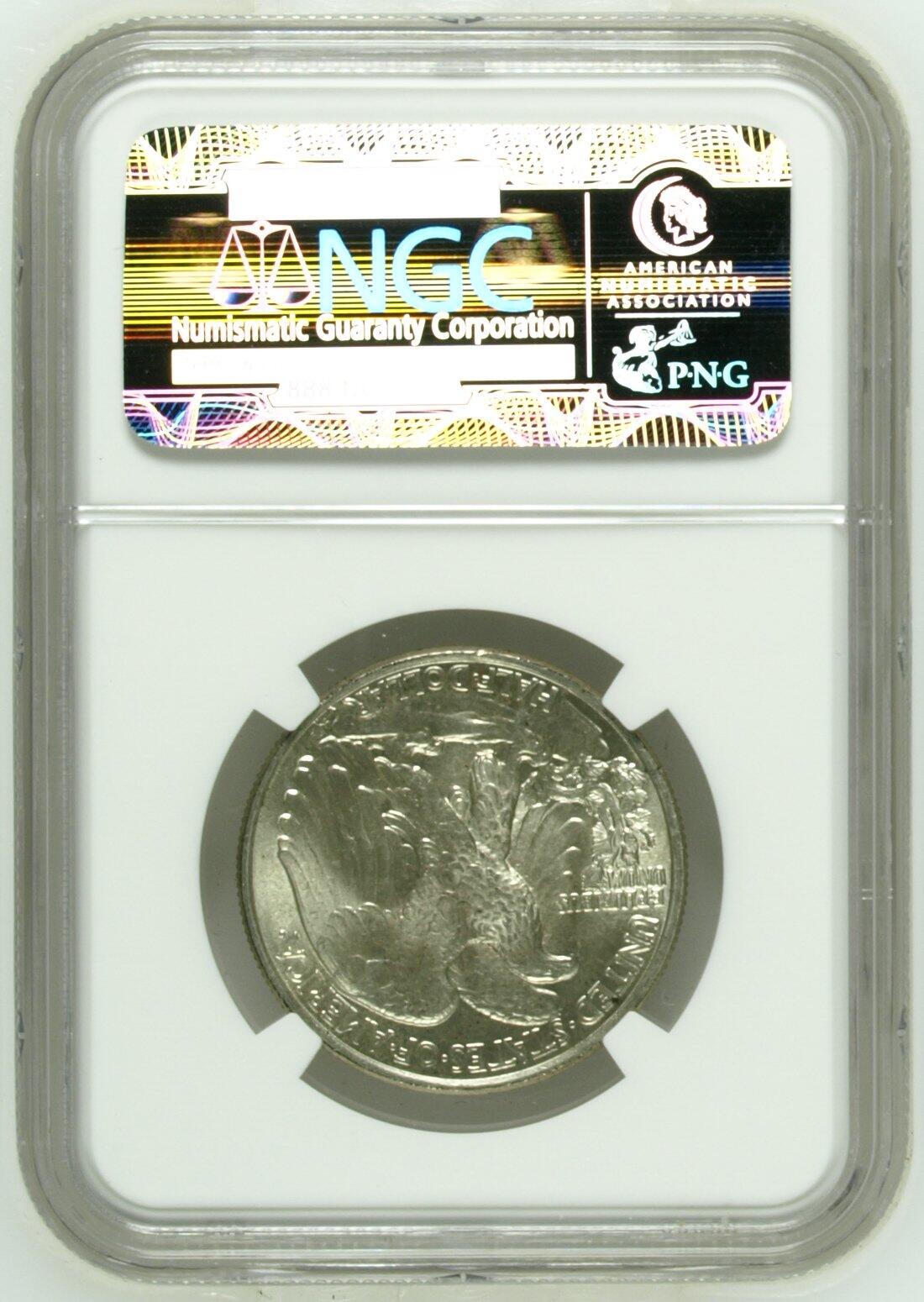 长老汇龙年精选第八场拍卖 1947美国早期行走女神半圆银币，NGC MS64，老盒低评，官网90美金