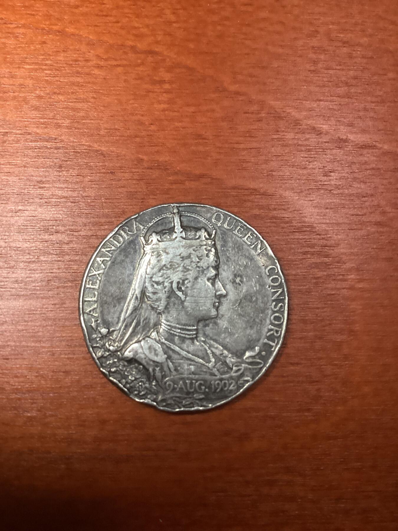 长老汇龙年精选第八场拍卖 1902英国爱德华七世登基银章，12.71克