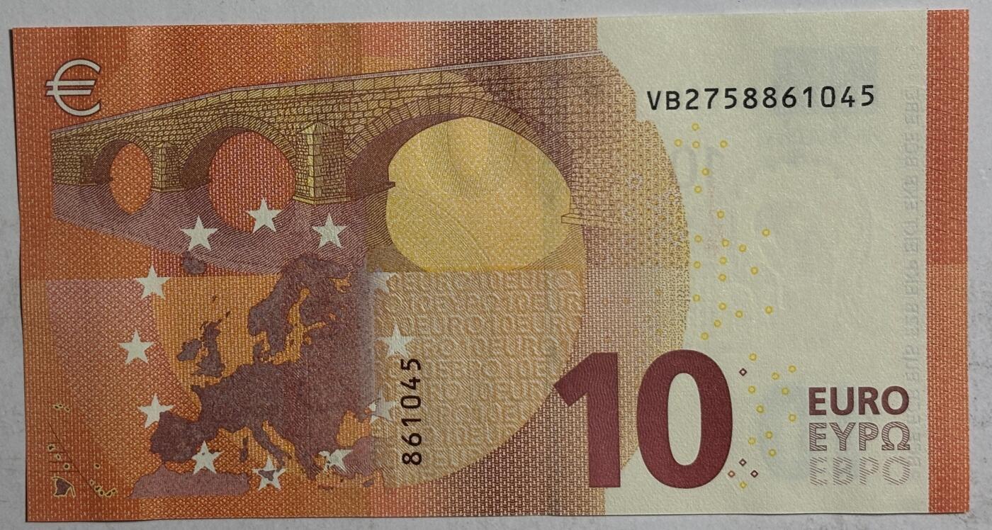 紫瑗钱币——第385期——纸币场 欧元 西班牙 2014年 圣天使桥 10欧元 UNC