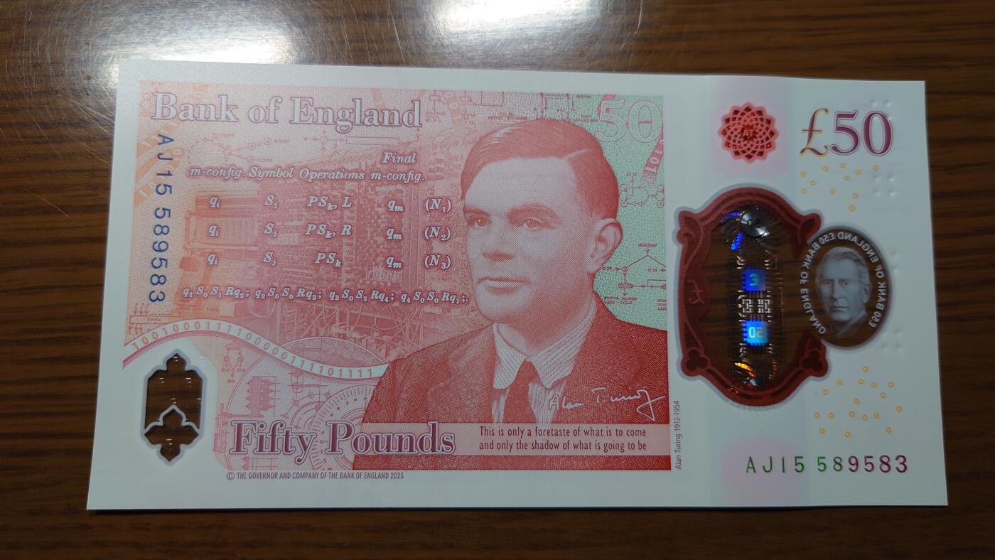 【世界钱币】精选微拍第120期暨2024年第31期  新到货查尔斯50镑，亚美尼亚全套，新版5000卢布等 2023年英国G序列50镑查尔斯 全新绝品无47尾号583